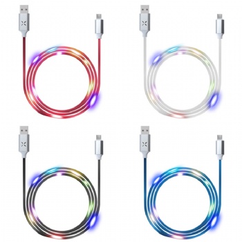 Voice Control LED Flash Charing Cable
