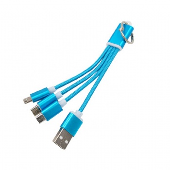 Nylon Braided Cellphone Charging Cable With Ring