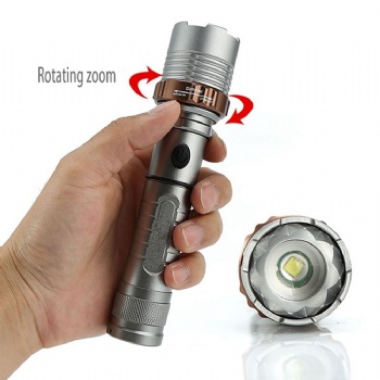 Zoomable LED Tactical Flashlight