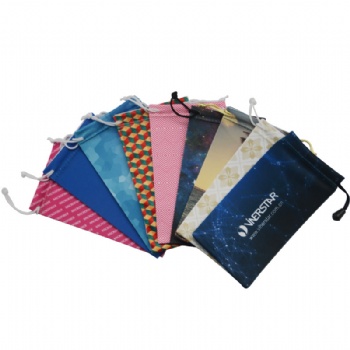 Drawstring Microfiber Eyeglasses Pouch