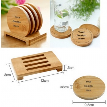 Bamboo Coaster Set