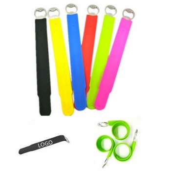 Silicone Slap Bracelet With Bottle Opener