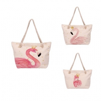 Beach Tote Bag with Thick Rope Handle