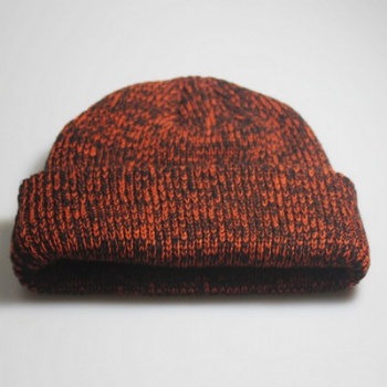 Acrylic Knit Cuff Beanie Cap