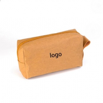 Washable Kraft Paper cosmetic Bag