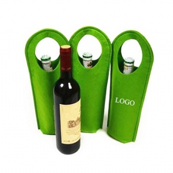 Single Bottle Felt Wine Bag