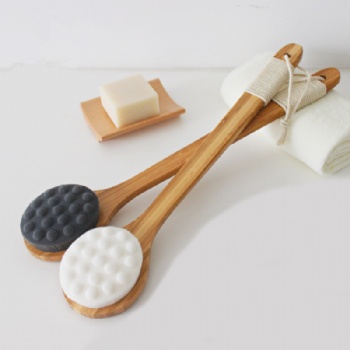 Long Wooden Handle Bath Brush