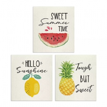 Reusable Cellulose Sponge Cleaning Cloth