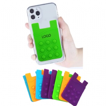 Push Pop Bubble Cellphone Stick-on Pocket