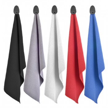 Golf Towel with Magnetic Attachment for Convenient Use