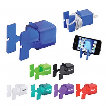 Custom Printed Phone Stand & Cord Wrap Combo